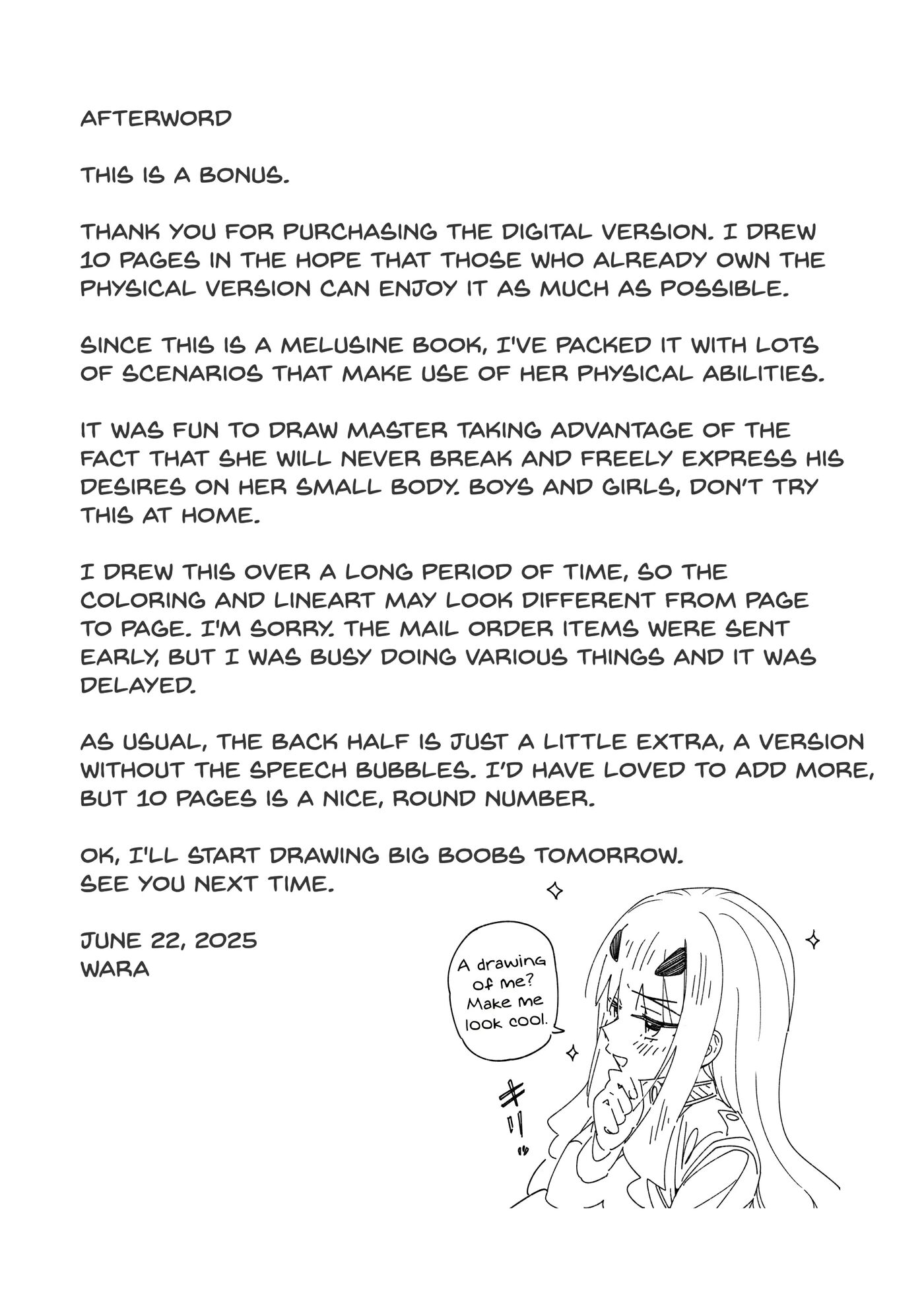 Melu-ko Wa Guigui Kuru Ga Koubi Ga Doheta Chapter 1000 Page 28